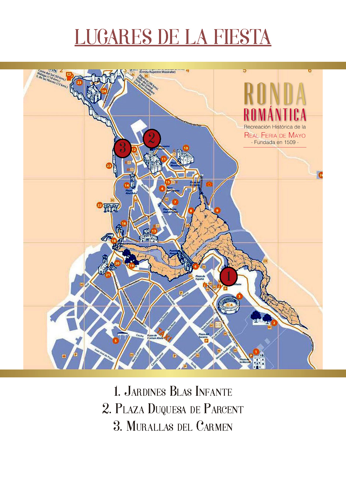 Espacios de la Fiesta (Mapa)